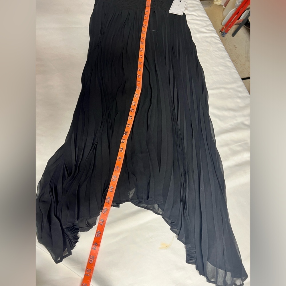 1 STATE‎ Black halter neck pleated skirt midi dress size S. - Picture 16 of 16
